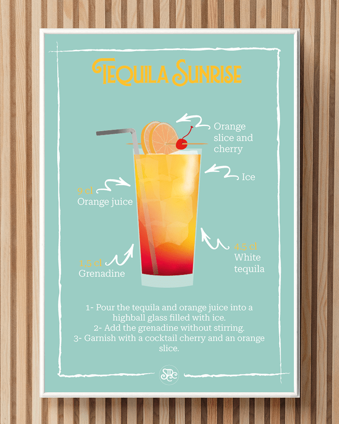 Affiche « Tequila Sunrise »