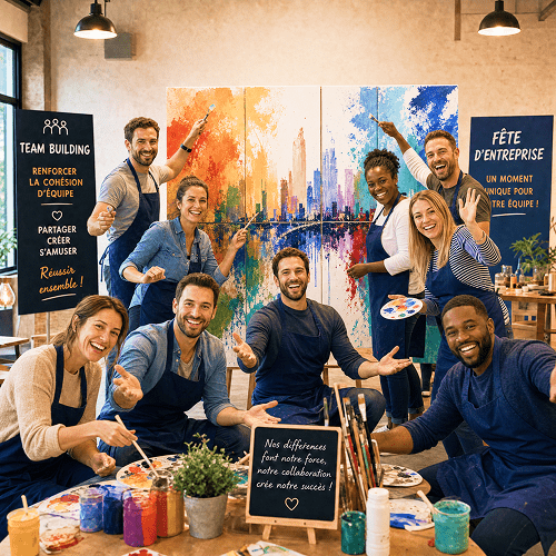 atelier entre employés d'une entreprise